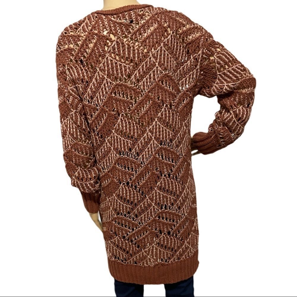 Universal Thread Open Stitch Crochet Sweater - image 6